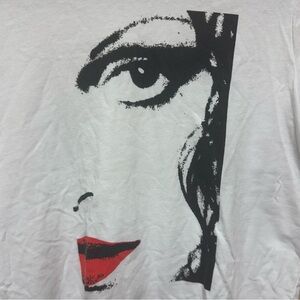 Diane Von Furstenberg For Target Signature Red Lip Face White Tee